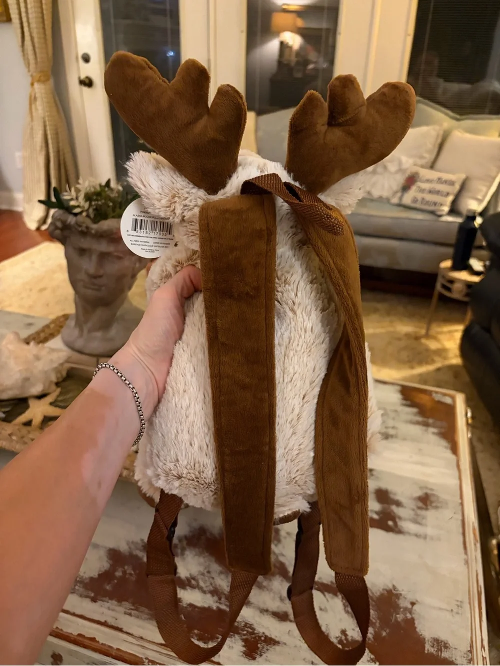 NWT Alaska Plush Moose Stuffed Animal backpack